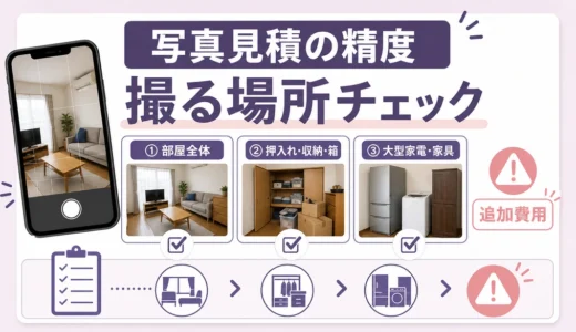 遺品整理の写真見積の精度を上げる撮り方｜追加費用の確認点