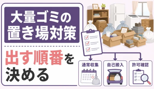 遺品整理で一時置き場がない時の大量ゴミ処分｜先に空ける順番