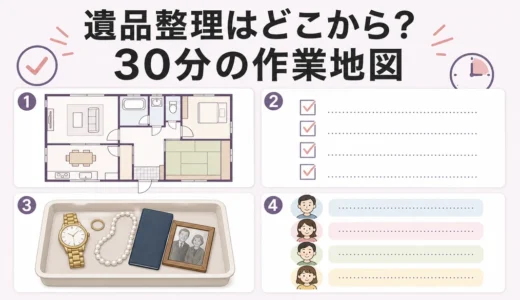 遺品整理はどこから始める？30分で作る「作業地図」の書き方
