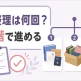 遺品整理を3段階に分けて進める考え方