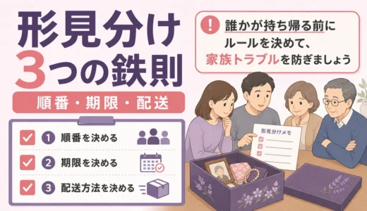 形見分けで揉めない3つのルール｜順番・期限・配送の決め方