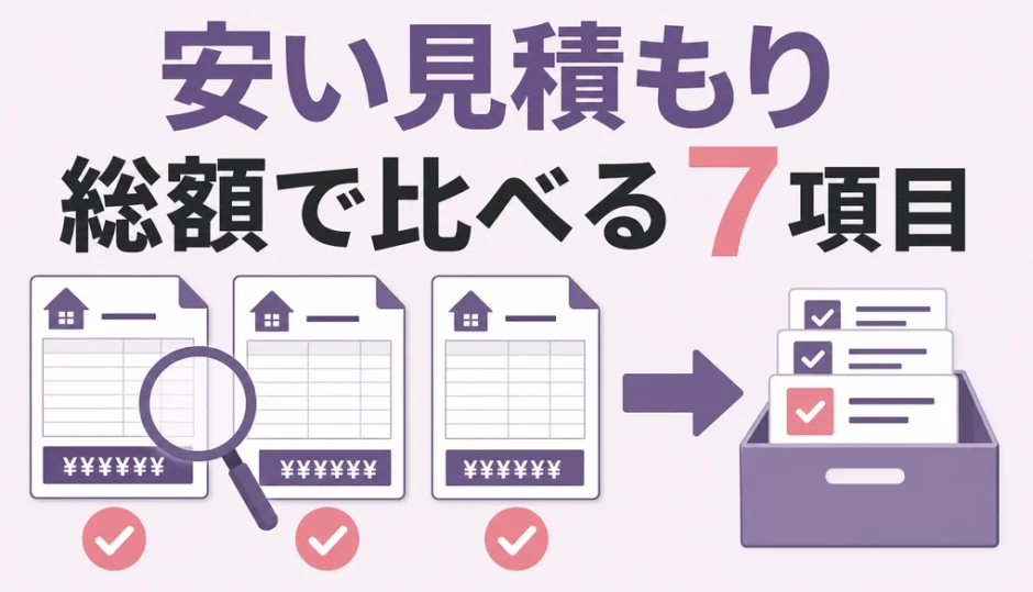 遺品整理の安い見積もりを総額で比べる7項目