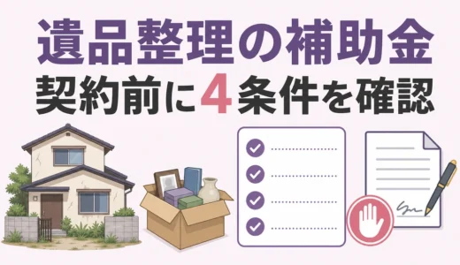 遺品整理で補助金・助成金は使える？自治体の家財処分支援を確認する手順