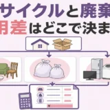 遺品整理のリサイクル処分と一般廃棄処分、費用が変わる仕組みと選び方