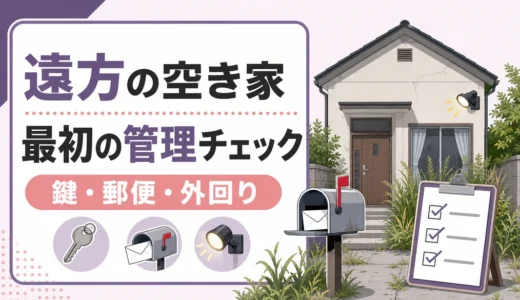 遠方で相続した空き家の管理チェックリスト｜遺品整理前にやること