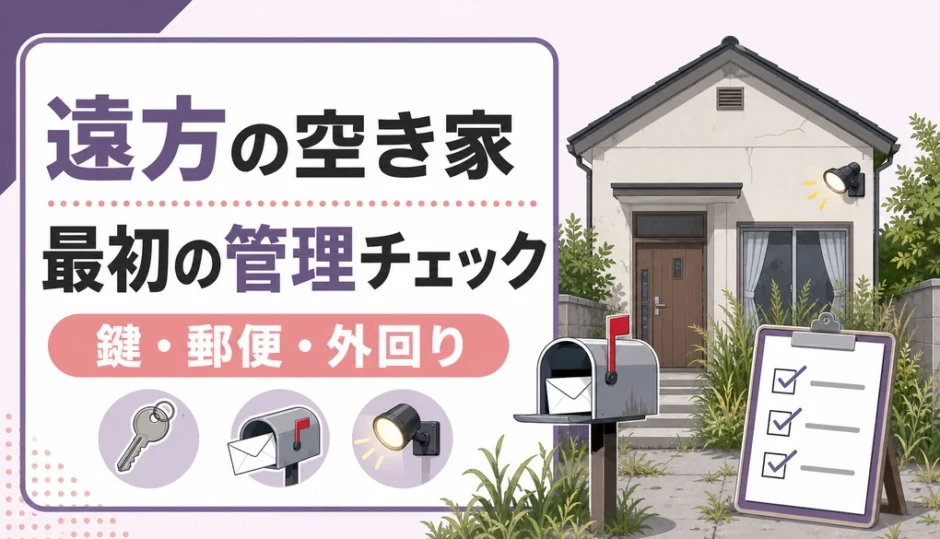 遠方で相続した空き家の管理チェックを示すサムネイル