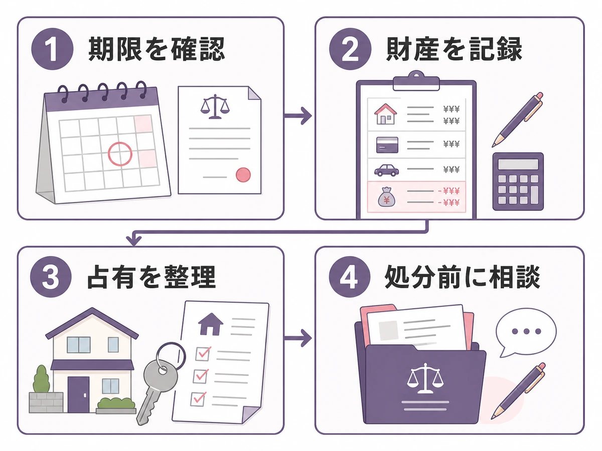 相続放棄を考える空き家で遺品を処分する前の4つの確認順