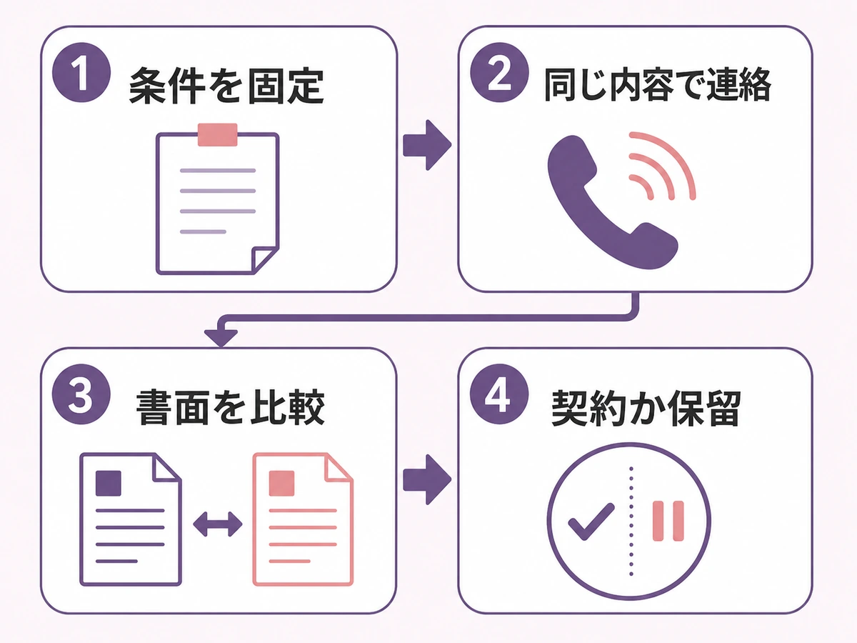 急ぎの遺品整理業者選びで条件固定から契約か保留までを示す4ステップ