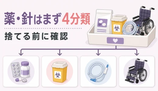 遺品整理で出た薬・医療用品の処分方法｜注射針・医療用麻薬の確認先