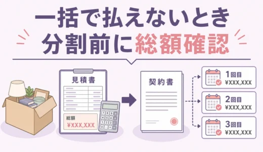 遺品整理は分割払いできる？ローンの注意点と費用を払えない時の進め方