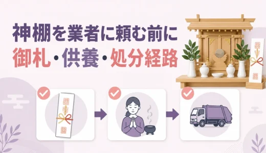 神棚の処分を遺品整理業者に頼む条件｜手順と費用の確認項目